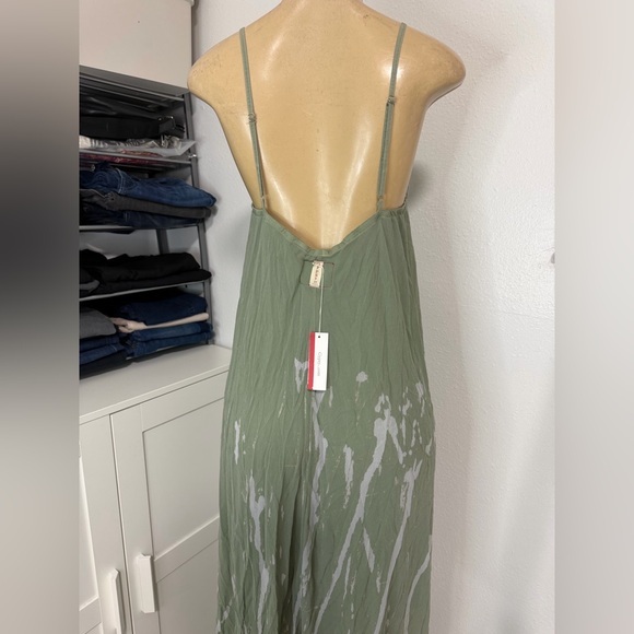 Gypsy 05 NWT Dre Tevel Dress size L color sage - Picture 3 of 6